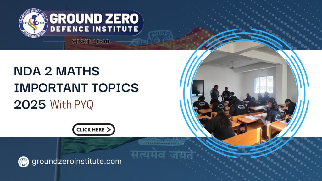 NDA 2 Maths Important Topics 2025 with PYQ