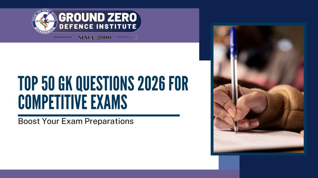 Top 50 GK Questions 2026 for Competitive Exams